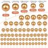 108 Pcs Balls Cake Topper DIY Cupcake Insert Foam Balloons for Cake Baking Wedding Anniversary Birthday Decoration(Gold,Multi Sizes) view 2