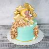 108 Pcs Balls Cake Topper DIY Cupcake Insert Foam Balloons for Cake Baking Wedding Anniversary Birthday Decoration(Gold,Multi Sizes) view 3