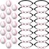 Romooa 32 Pieces Baseball Party Favors Set, 16 Adjustable Baseball Bracelet 16 Mini Sports Stress Ball Foam Theme Party Supplies for Team Sport Birthday Gift(Black) view 1