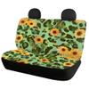Kuiaobaty 4 Pack Car Seat Covers,Include Front Car Seat Protector and Rear Seat Cover,Sunflower Designs,Green view 2