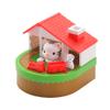 NEXTAKE Cat & Mouse Piggy Bank for Kids, Electronic Cat House Money Bank Cat and Mouse Coin Bank Automatic Stealing Money Box with Funny Sound Effect (White Cat) view 1
