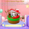 NEXTAKE Cat & Mouse Piggy Bank for Kids, Electronic Cat House Money Bank Cat and Mouse Coin Bank Automatic Stealing Money Box with Funny Sound Effect (White Cat) view 2