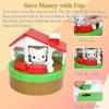 NEXTAKE Cat & Mouse Piggy Bank for Kids, Electronic Cat House Money Bank Cat and Mouse Coin Bank Automatic Stealing Money Box with Funny Sound Effect (White Cat) view 3