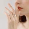 Anxiety Relief Fidget Ring - Adjustable Spinning Flower Moon Star Stackable Jewelry for Women - Moonstone Sun Gold view 2