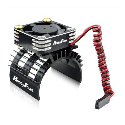 Hobby Fans RC Cooling Fan 28000RPM Aluminum RC Car Motor Fan with Heatsink for RC Car 1/8 1/10 540 550 F540 3650 3660 Motor