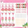 28 Pcs One in a Melon Party Decorations Watermelon Party Decorations Centerpiece Sticks Fruit Watermelon Cutouts Birthday Table Toppers for Summer Baby 1st Birthday Supplies view 3