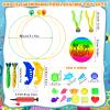SelfTek 30 PCS Swim Through Rings for Pool, Sports Underwater Training Swimming Accessories with Diving Ring, Gem, Torpedo, Ball, for Teens Adults view 2