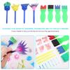 12pcs Kids Painting Brushes, Sponge Paint Roller Brush Portable Toy Drawing Set Painting Tools for Toddlers Kids Early Learning Play Foam Roller Sponge Arts Crafts Gift view 3