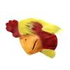 LUOZZY Rooster Mask Halloween Novelty Costume Party Latex Animal head Mask Chicken Cock Cosplay Photo Props - Yellow view 4