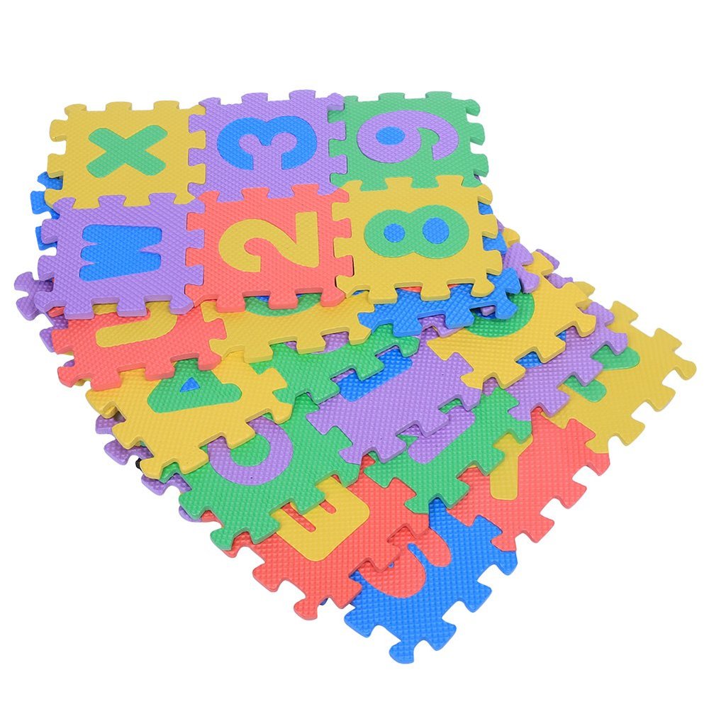 36Pcs Soft EVA Foam Play Mat, Numbers & Letters Baby Children Kids Playing Crawling Pad
