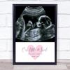 Baby Pregnancy Ultrasound Scan Photo Our Little Miracle Personalized Gift Print view 1
