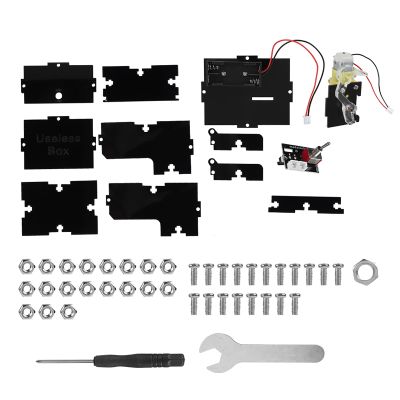 Acogedor Mini Useless Box DIY Kit, Novelty Funny Toy Gifts Acrylic Useless Box DIY Parts Kit, for Birthday, Party Gifts Toys