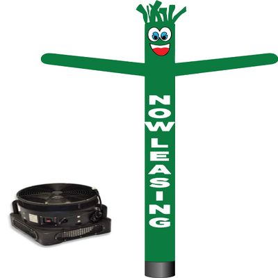 Now Leasing Green Inflatable Tube Man Guy 20ft Air Powered Dancer Body Complete with 1HP 2 Speed Air Blower