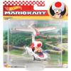 DieCast Hot Wheels Mario Kart Toad Character Car with Glider view 1