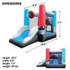 Funormous Star Wars Bounce House with Slide, Indoor Outdoor Darth Vader Inflatable Luke Skywalker Lightsaber Fun Bouncy Castle for Kids Ages 3-8 Years Old view 3