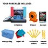 Funormous Star Wars Bounce House with Slide, Indoor Outdoor Darth Vader Inflatable Luke Skywalker Lightsaber Fun Bouncy Castle for Kids Ages 3-8 Years Old view 4