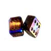 Anodized Titanium Precision CNC Machined Grade II Solid Titanium dice - 6 Sided Casino die Set of 2 view 2