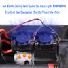 ACEKEEPS 540 550 RC Motor Heatsink with Double Fans for 1/10 Traxxas TRX4 Axial SCX10 90047 D90 RC Crawler (Black) view 2