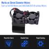 ACEKEEPS 540 550 RC Motor Heatsink with Double Fans for 1/10 Traxxas TRX4 Axial SCX10 90047 D90 RC Crawler (Black) view 3