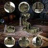 AUSPDICE DND Dice Tower Castle and Tray Retro Dice Rolling Tower for Dungeons and Dragons RPG Tabletop Games (Brushed Brass Color) view 4