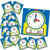 Junkin 25 Pcs Teaching Clock Kit, Learning Clocks for Kids Learning Time with Erasable Surface for Home School Classroom Supplies(Cute Style) view 1