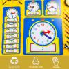 Junkin 25 Pcs Teaching Clock Kit, Learning Clocks for Kids Learning Time with Erasable Surface for Home School Classroom Supplies(Cute Style) view 4