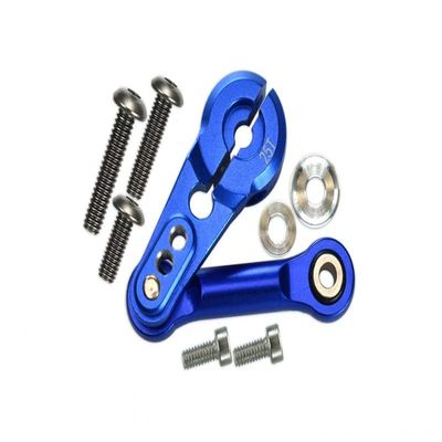 12Pc Set Upgrades Aluminum Tie Rod+25T Servo Horn ARRMA 1/8 KRATON ARA106040T1, ARA106040T2 / Typhon ARA106046 / Talion ARA106048 / Outcast ARA106060 RC Cars by GPM (Blue)