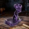 AUSPDICE Dice Tower Castle Retro DND Dice Rolling Tower and Tray for Dungeons and Dragons RPG Tabletop Games (Metallic Purple Color) view 1