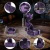 AUSPDICE Dice Tower Castle Retro DND Dice Rolling Tower and Tray for Dungeons and Dragons RPG Tabletop Games (Metallic Purple Color) view 4