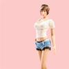 1/6 Scale Female Clothing, Short Sleeves & Denim Shorts Clothes Set for 12inch Action Figure Body Doll (White) view 2