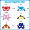 Sumind Ocean Animals Felt Masks Sea Animal Masks for Under The Ocean Themed Birthday Halloween Masks Dress Up Costume Party Supplies (36 Pieces) view 2