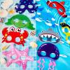 Sumind Ocean Animals Felt Masks Sea Animal Masks for Under The Ocean Themed Birthday Halloween Masks Dress Up Costume Party Supplies (36 Pieces) view 4