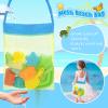 RACPNEL Collapsible Beach Toys for Kids, Foldable Sand Bucket and Shovels Set with Mesh Bag, Sand Castle Building Kit, Sandbox Toys, Travel Sand Toys Beach Essentials for Toddlers Age 3-10 view 3