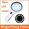 Microscope Accessories Kit 4X Power 100mm Double Lens Handheld LED Illuminated Toy with 18pcs Lamps Microscope Slides view 2