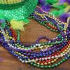 GiftExpress 12 pack Mardi Gras Beads Necklace, Assorted Metallic Colors Disco Ball Beaded Necklaces, Mardi Gras Throws, St Patrick's Day Beads, Party Beads Costume Necklaces view 3