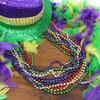 GiftExpress 12 pack Mardi Gras Beads Necklace, Assorted Metallic Colors Disco Ball Beaded Necklaces, Mardi Gras Throws, St Patrick's Day Beads, Party Beads Costume Necklaces view 4