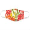 Coradorables Groovy Hibiscus Face Mask poly cotton with cotton lining nose covered oblong shape elastic ear straps view 1