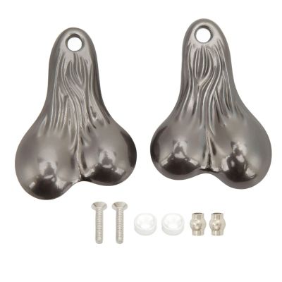 DJDK Hanging Truck Balls Nuts,Bumper Balls Bull Nuts Zinc Alloy Hanging Truck Balls Nuts for 1/10 Universal RC Cars(Titanium)