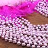 GiftExpress 12 Pcs Baby Pink Beaded Necklace for Gender Reveal Party, Princess Girl Party Favor, Mardi Gras Beads Necklace, Mardi Gras Throws, Metallic Shiny Pink Party Beads Costume Necklaces view 4