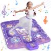 GirlsHome Dance Mat - Unicorn Toys for Girls Electronic Dance Pad with 5 Game Modes, Built-In Music, Touch Sensitive Light Up LED Kids Musical Mat, Christmas & Birthday Gift for Toddler Girls 3-12 view 1