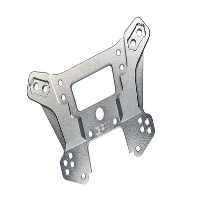 1PC Set upgrades Aluminum 7075-T6 Front Damper Plate 1/8 4WD SLEDGE MONSTER TRUCK 95076-4 RC Cars by GPM (silver)