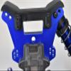 1PC Set upgrades Aluminum 7075-T6 Front Damper Plate 1/8 4WD SLEDGE MONSTER TRUCK 95076-4 RC Cars by GPM (silver) view 4