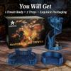 AUSPDICE Dice Rolling Tower and Tray with Spiral Stairs Perfect for Board Game, D&D Dungeons and Dragons, RPG and Pathfinder Role Playing Games (Antique Blue Color) view 2