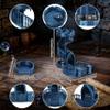 AUSPDICE Dice Rolling Tower and Tray with Spiral Stairs Perfect for Board Game, D&D Dungeons and Dragons, RPG and Pathfinder Role Playing Games (Antique Blue Color) view 4