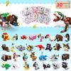 HOGOKIDS 30 Packs Valentines Day Party Favors for Kids - 867PCS Animal Building Blocks Sets for Valentines Classroom Gifts Prizes Goodie Bag Fillers Valentines Gift Exchange for Kids Boys Girls 6+ view 2