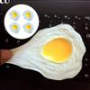 STOBOK Artificial Fried Egg Toy, 4pcs Fake Fried Egg Poached Egg Simulation Poached Egg Novelty Squeeze Toys for Kids Children, Eggs Simulation Toy Food Simulation Toys view 2