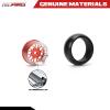 RCAWD RC Rims and Tires for 1/28 Wltoys Kyosho Mini-Z, Mini-Q, K969, K989, P929 Drift Rally Upgrades, No More Glue RC Wheel Parts with Larger Outer Diameter 26.8mm Red view 4