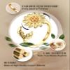 FIBO STEEL 9 Pcs Fidget Anxiety Rings for Women Men Spinner Rings for Anxiety Relieving Stress Open CZ Flower Moon Star Anti Rotatable Rings Adjustable view 3