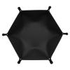 KOCOME Hexagon Dice Tray, Portable Folding Dice Rolling Tray for DND D&D Dice Game Dice,Quiets Rolling Metal Dice Tray Stronger Snaps view 1