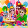 Juinte Birthday Party Supplies: Assorted Hats, Sunglasses, Pom Pom Rainbow Cones, Photo Props for Kids and Adults view 3